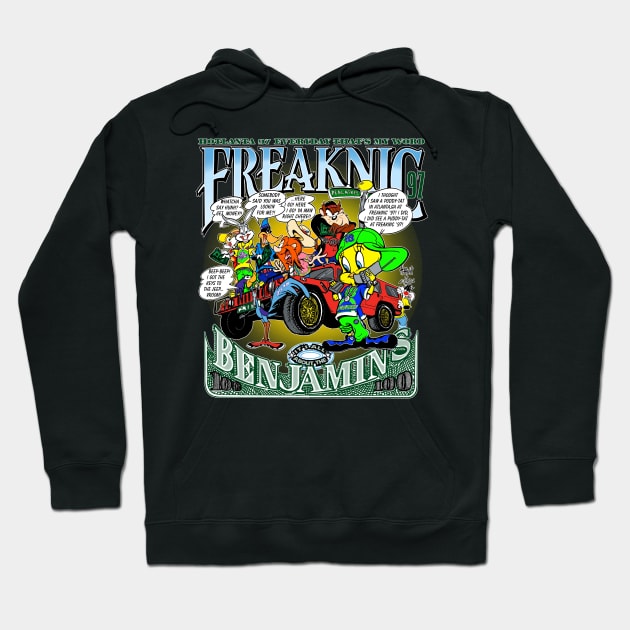 Freaknic 1997 All About The Benjamins Hoodie by Epps Art